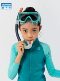Decathlon, детский плавательный аксессуар для снорклинга, дыхательная маска, комплект, дайвинг, зеркальный эффект