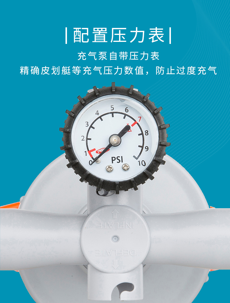 迪卡侬 黄色单人充气式皮划艇 图16