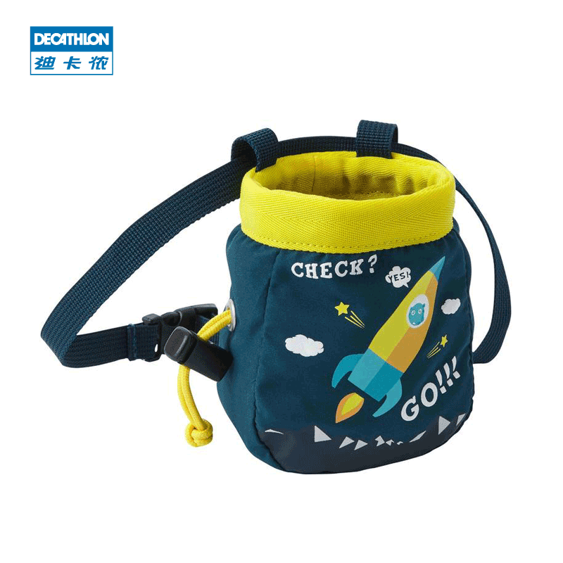 (Sold Out) Decathlon Climbing Powder Bag Children's Outdoor Mountaineering Dry Hand Powder Bag Drawstring Non-slip Magnesium Powder Bag OVCC