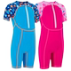 Đồ bơi bé trai Decathlon cho bé gái áo tắm một mảnh ấm áp và thoải mái in bóng NAB k đồ ngủ bé trai Áo liền quần