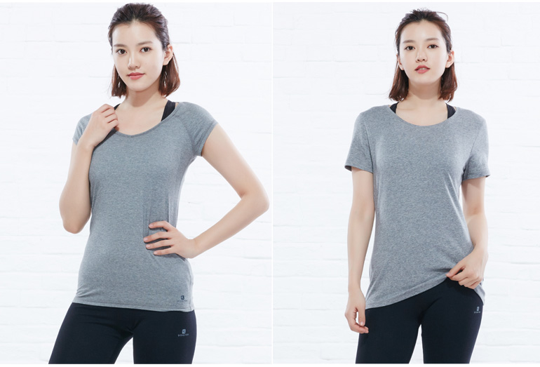 Tshirt de sport femme DECATHLON 8298526 en coton - Ref 458953 Image 25