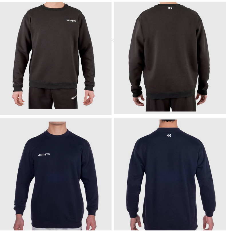 Áo len Decathlon dài tay áo thun thể thao bóng đá chạy bóng rổ tập thể dục tại nhà cotton giải trí KIPSTA - Thể thao lông cừu / jumper áo hoodie tay phồng