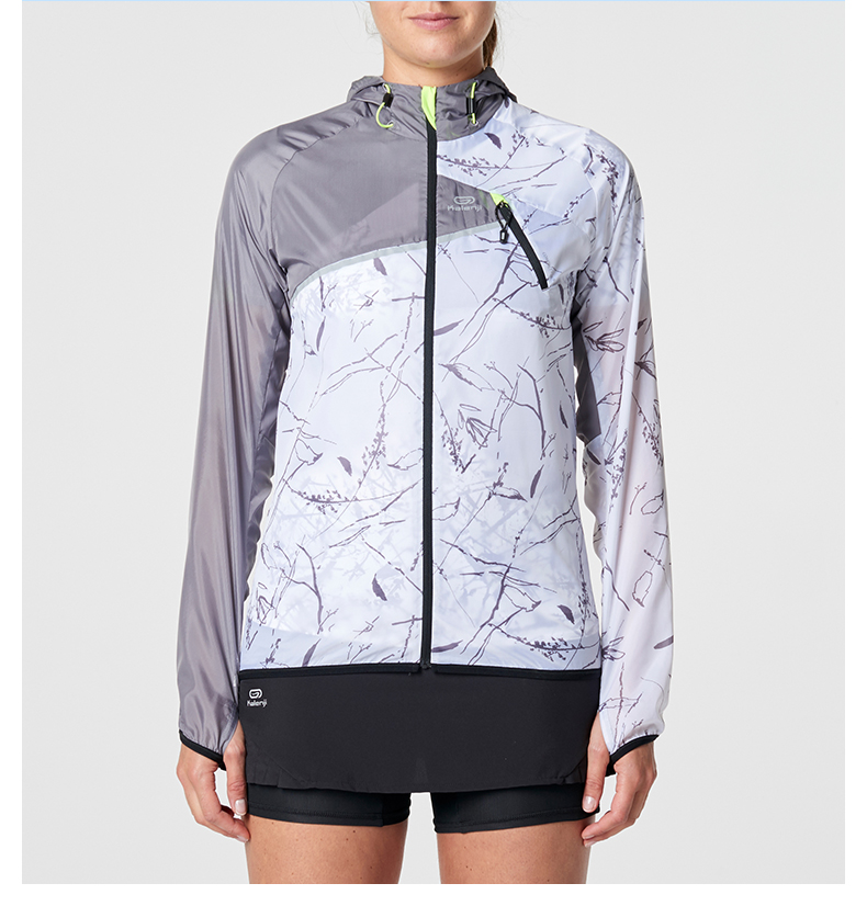 Decathlon thể thao áo gió của phụ nữ mới mùa xuân và mùa thu mỏng ngoài trời thoáng khí chạy da áo gió áo khoác RUN C áo khoác gió nam cao cấp