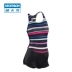 Đồ bơi nữ Decathlon nữ võ sĩ đính kèm kích thước lớn áo tắm sọc bảo thủ NAB E bikini trẻ em Bơi lội