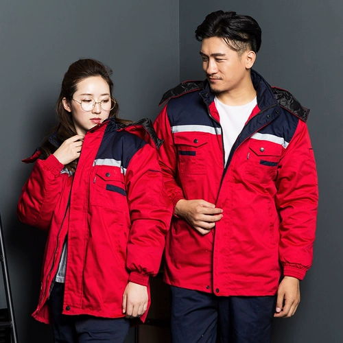 Зимний износостойкий пуховик для работы, удерживающая тепло куртка, увеличенная толщина, делается под заказ