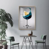 Бокал, современный и минималистичный декор для гостиной, легкий роскошный стиль