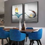 Бокал, современный и минималистичный декор для гостиной, легкий роскошный стиль