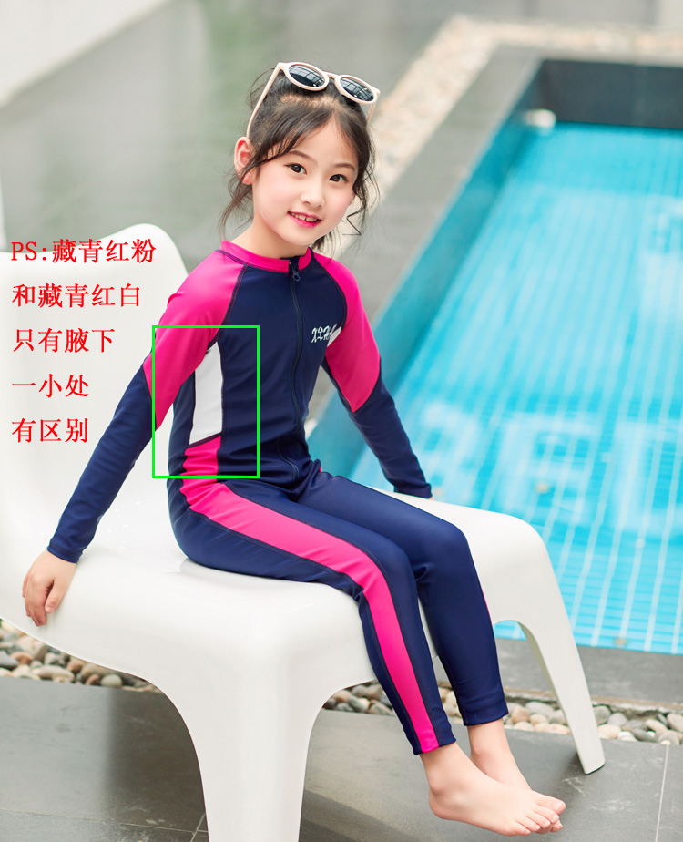 Đồ bơi cho trẻ em Trẻ em Trẻ em liền nhau Cơ thể khô nhanh Các bé gái Quần dài tay áo chống nắng Đồ bơi chuyên nghiệp - Bộ đồ bơi của Kid đồ bơi cho bé gái 14 tuổi