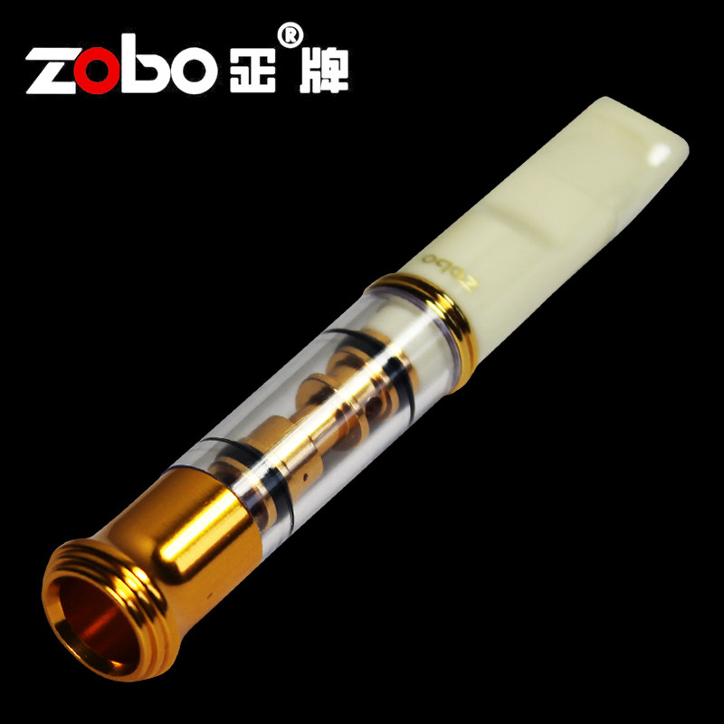 zobo positive plate cigarette holder circulating type double filter fragrant smoke filter can wash the men