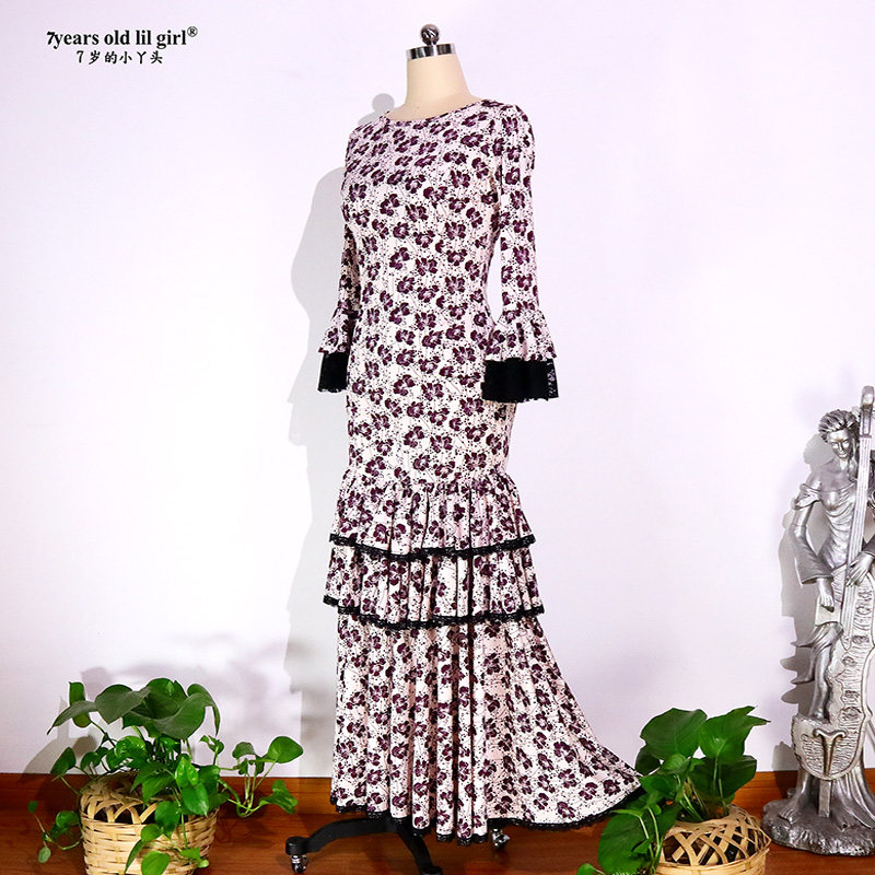 Dance clothing brand hot Flamenco Flamenco fishtail Spanish dance dress ENE03