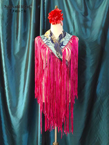 2021 New Flamenco Tribal Belly Dance Large Shawl Scarf Tassel European Flower Performance CB16