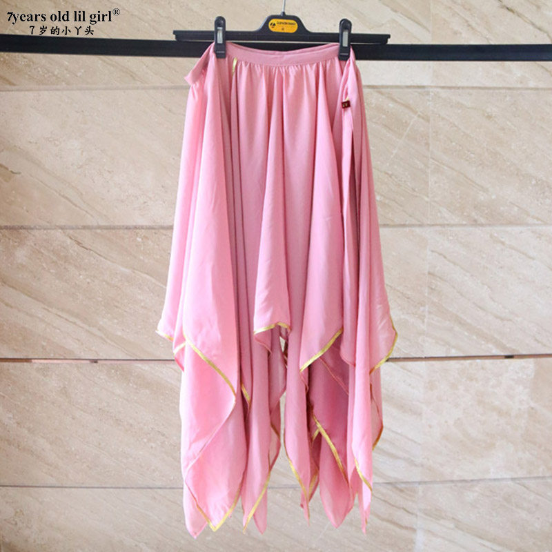 Belly Leather Dance Dress Hot Pin Practice Gig Italian Snow Spinning 12 Corner Yarn Dress Little Girl Classic EW73-Taobao