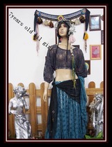 Steel tube dance yoga belly dancing skills to perform the hot selling Korean lace bat sleeve blouses DM11