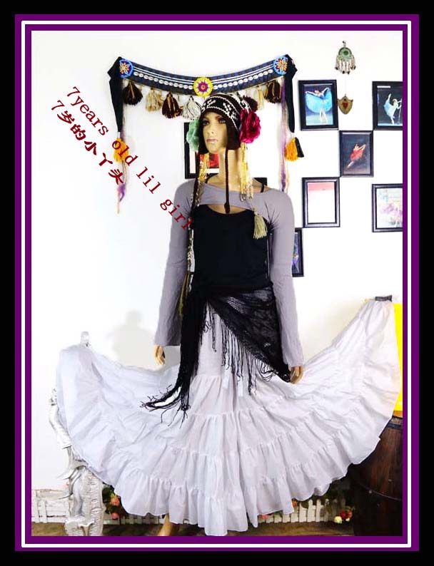 Tribal belly dance brand design 2019 new all-cotton multilayer skirt pants KQ08 -Taobao