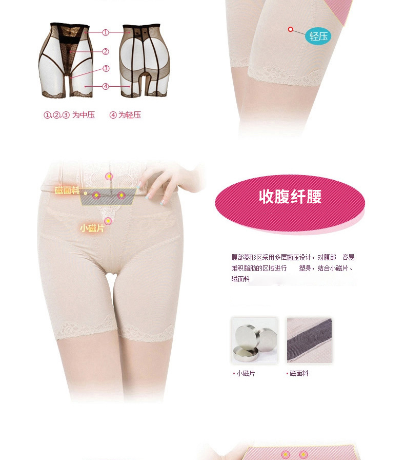 Tingmei định hình quần nữ cao eo sau sinh quần bụng cơ bụng quần eo eo quần corset quần lửng cạp cao 