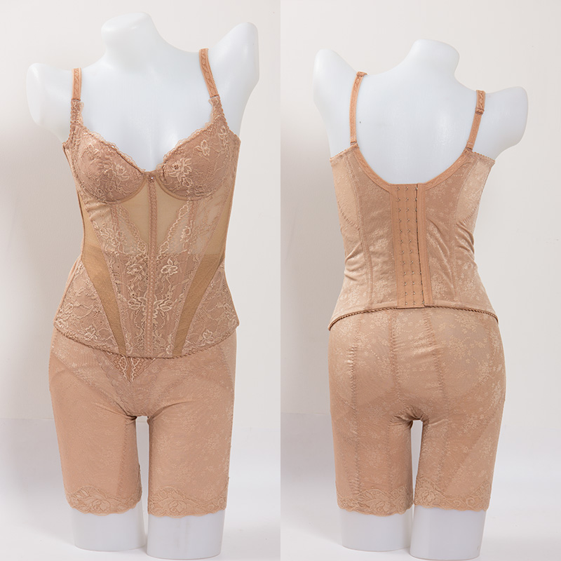 Tingmei corset với áo ngực Bụng eo hông hip corset đồ lót nữ chia nhỏ phù hợp với 70 bãi nhỏ áo ngực cho bé bú