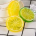 Mô phỏng chanh tươi thực phẩm trái cây thực phẩm phụ trợ trang trí trái cây giả trang trí thực phẩm hình ảnh đạo cụ chụp ảnh nền chụp đạo cụ đạo đức giả vàng chanh cảm giác thật - Trang trí nội thất