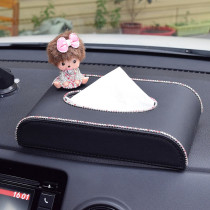 Monchge inlaid Diamond tissue box car tissue box car drawing box seat type tissue box car creative new