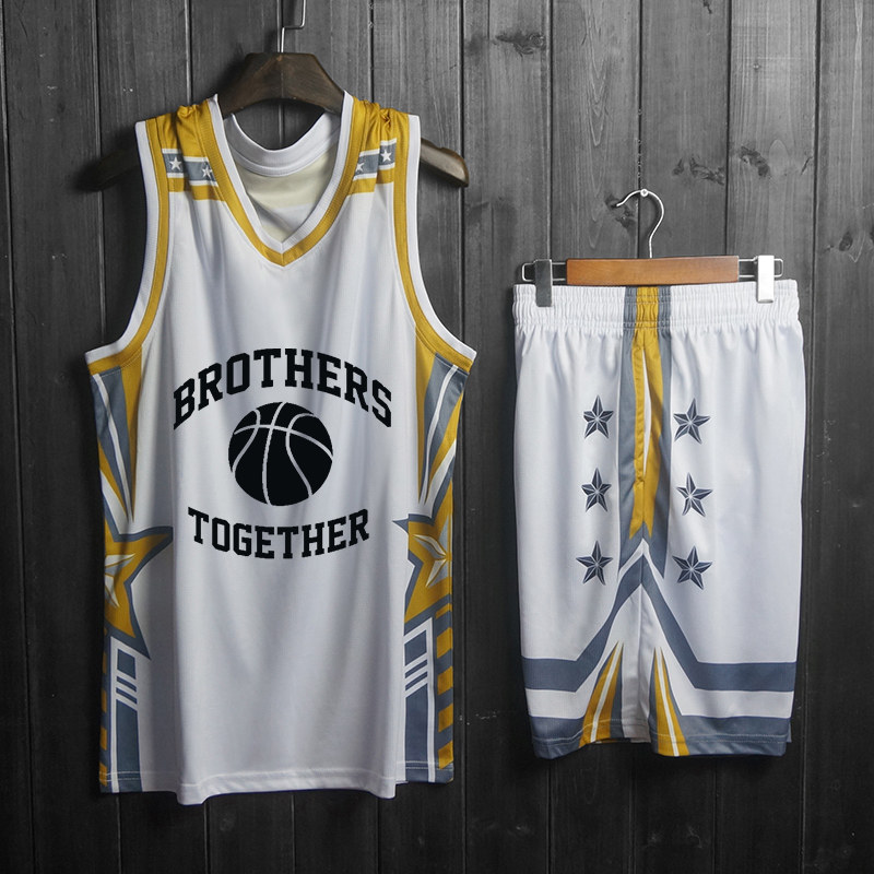 Basketball uniform team jersey custom men's game loose vest ball uniform college sports training team uniform suit