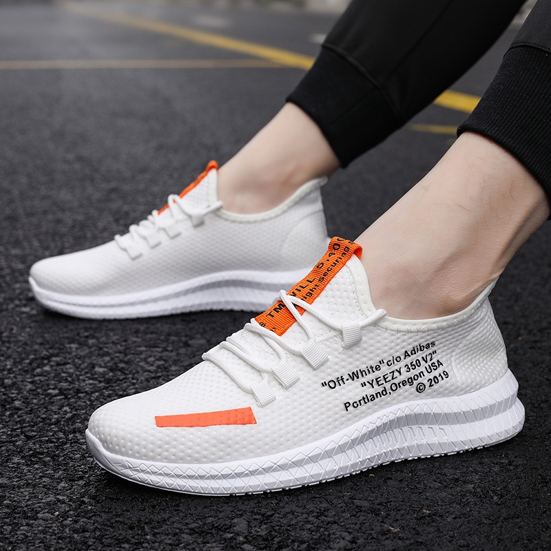 2022 new spring and summer men's shoes men's sports casual shoes Korean version of the tide shoes breathable running mesh all-match cloth shoes