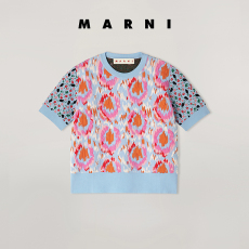 Трикотаж marni春夏系列2020新款女士提花混纺针织衫