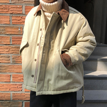  Special cola life autumn and winter new loose thickened corduroy stitching cotton clothes Japanese retro jacket men and women