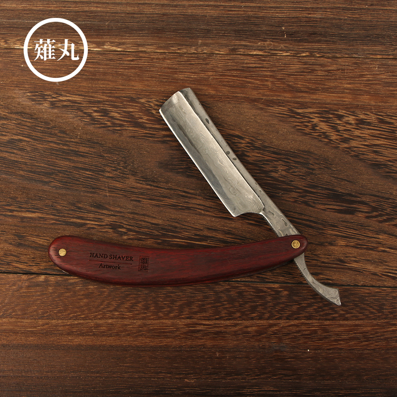 Japanese Damascus old-fashioned razor razor razor razor hair clipper razor shaving straight razor