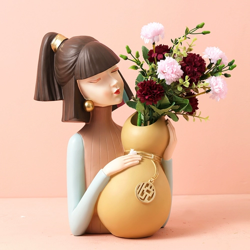 Северная девочка гостиная творческие украшения, керамический керамический домашний орнамент журнальный столик на рабочем столе
