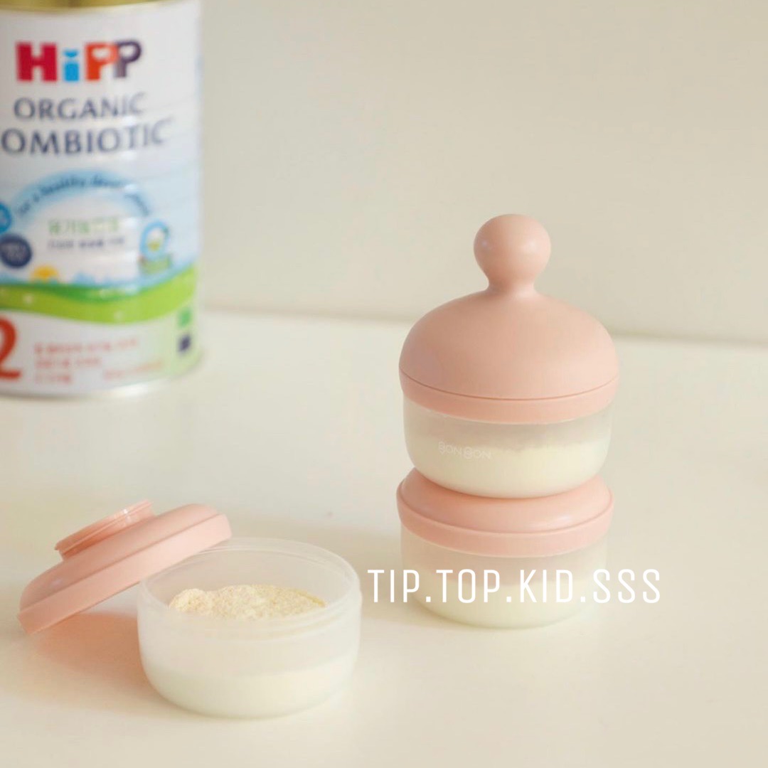 TTK ｜ Korean Western-style milk powder box BONBON portable three-layer milk powder and rice flour storage box for infants and young children