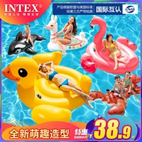 Intex, водный плавательный круг для взрослых, надувная игрушка, фламинго, единорог