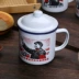 Retro cốc men cổ điển cho nhà kính Báo giá cổ điển Ly uống cổ điển Teacups đạo cụ phim cốc bình giữ nhiệt cao cấp Tách