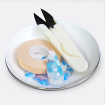 Guzheng Nail Horn Professional Playing Grade Adult Children Beginner Raw Material Groove Bifacial Arc Rocking Finger Gods Blue