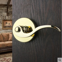 American copper lock golden door lock handle lock indoor bedroom door lock bathroom lock toilet door lock LP0911