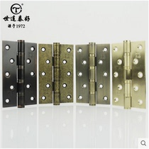 American hinge wooden door silent bearing hinge American style European-style antique 5 inch stainless steel hinge hinge