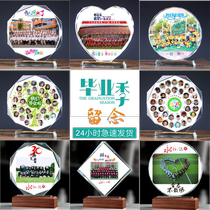 Graduation season class reunion souvenir gifts for the whole class kindergarten elementary school junior high school university crystal gift photo