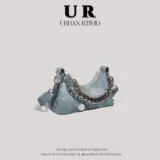 Демисезонная небольшая дизайнерская сумка через плечо для отдыха, премиум класс