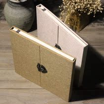 Special cotton linen Chinese double-Open Film self-adhesive DIY photo album family album 5678 inch handmade creative retro
