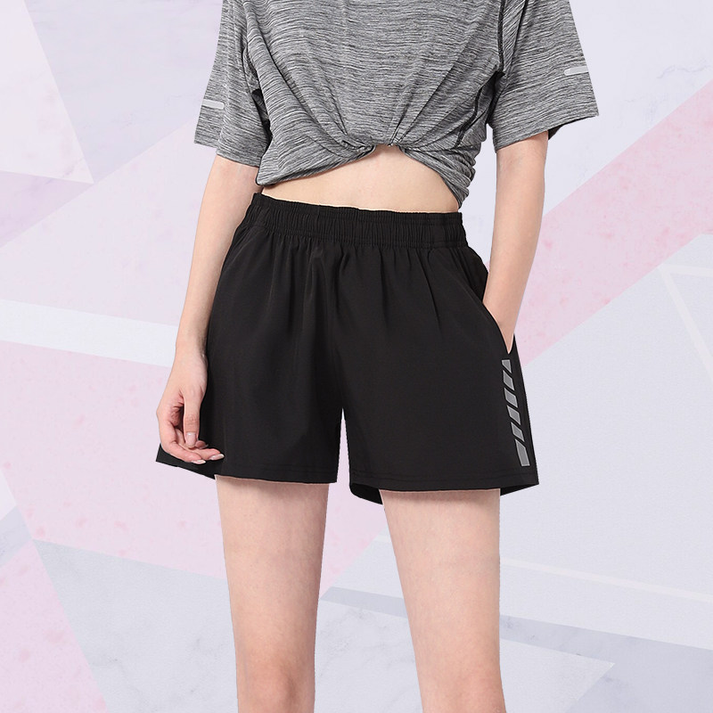 Sports shorts women's summer loose quick-dry yoga fitness set plus size ice silk running suit thin three-point pants room