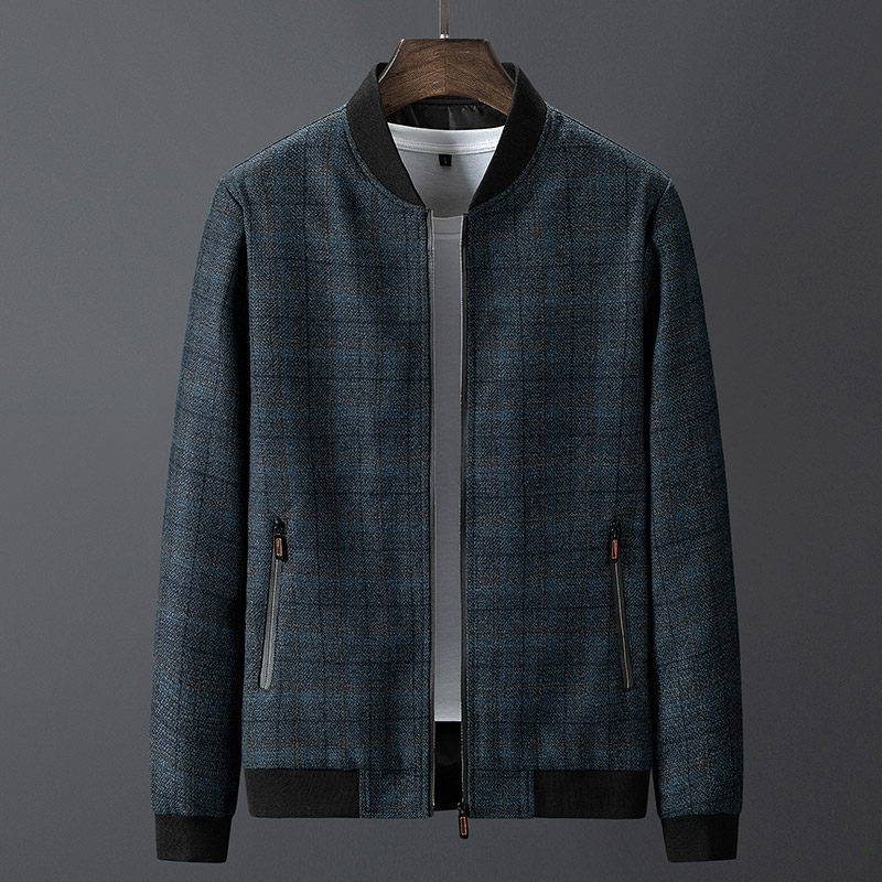 Knitted coat men Spring Fall Business Leisure and Fall Flying jacket baseball clothes