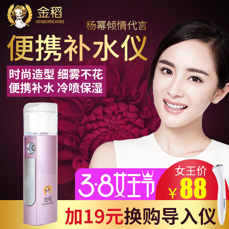 金稻蒸脸器 纳米喷雾补水仪冷喷雾机美容仪家用保湿便携迷你蒸脸