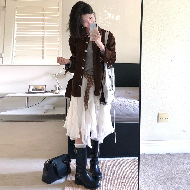 White Lace Skirt for Women, Autumn 2026 New High-Waisted Mid-Length A-Line Irregular Korean-Style Tiered Long Skirt White Lace Skirt for Women, Autumn 2026 New High-Waisted Mid-Length A-Line Irregular Korean-Style Tiered Long Skirt