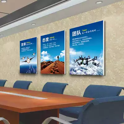 Corporate culture wall office meeting room workshop corridor Hall inspirational slogan hanging painting office decoration painting
