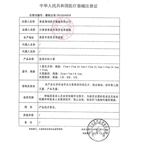 翔翊 Медицинская хирургическая маска стерилизатор и независимая упаковка одноразовая медицинская медицинская помощь.