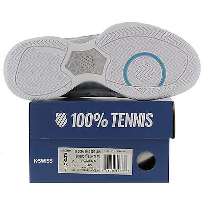 Giày tennis K.Swiss Ge Shiwei Giày Bigshot Light Giày thể thao nữ Giày da chất lượng cao Màu trắng tro