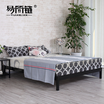 Modern sturdy tatami iron frame bed childrens single double bed simple iron bed 1 5 meters 1 8 iron bed custom