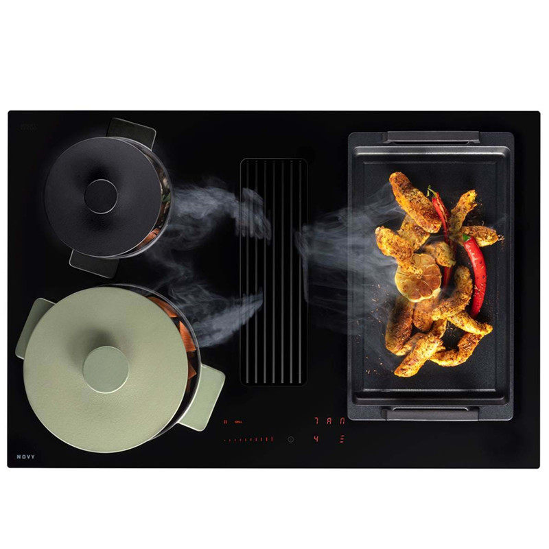 Germany imported Novy Easy 80cm induction electromagnetic furnace integrated under the oil smoking machine