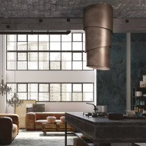 Italy imported faber Pareo 40cm mid island cylindrical lifting range hood