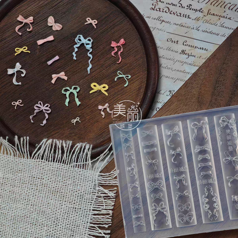 Nail Art Bow Silicone Mold New Style Decoration Carving Tool Bow Hot-Selling Handmade New Product 3D Nail Art Bow Silicone Mold New Style Decoration Carving Tool Bow Hot-Selling Handmade New Product 3D
