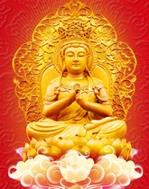 The Great Sun Tathagata Buddha Statue Vairochana Tathagata Sakyamuni Buddha Bodhisattva Picture and Wall Painting