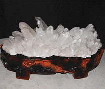 Brazil natural white crystal cluster large ornaments degaussing purification town house to promote the safe business gift shop